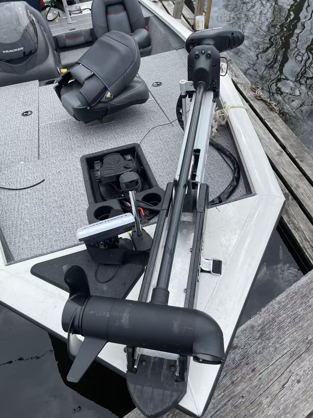 Minn Kota Ultrex 80 and Garmin ECHOMAP closeup